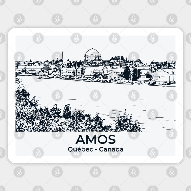 Amos - Québec Magnet by Lakeric